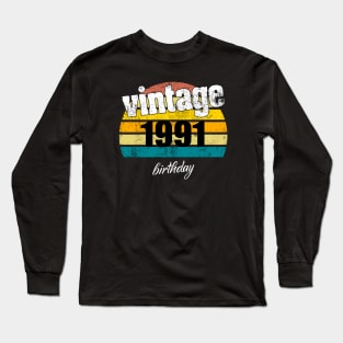 vintage 1991 Long Sleeve T-Shirt